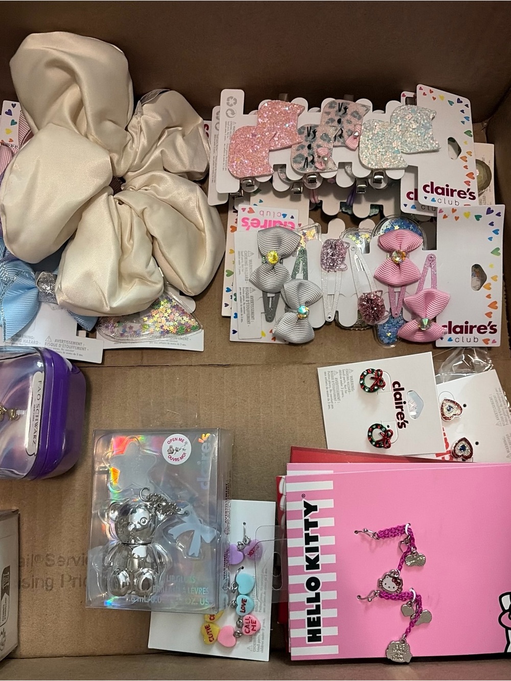 5/Items-Claire's Pink, Cream and Blue Kids Hair & Jewelry Accessory Set